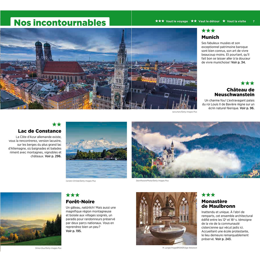 Guide Vert - Allemagne du Sud, Bavière - Édition 2023 | Michelin guide de voyage Michelin 