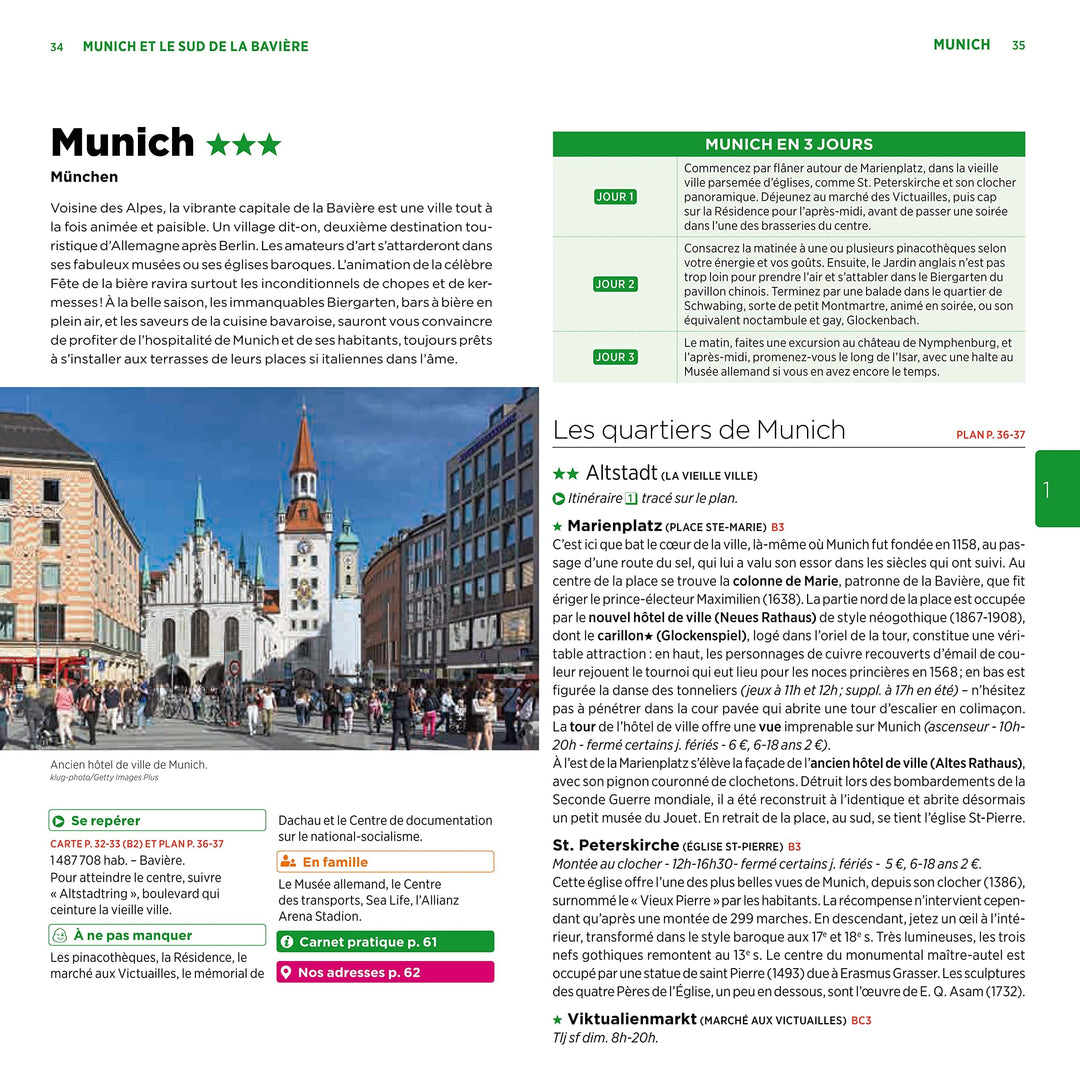 Guide Vert - Allemagne du Sud, Bavière - Édition 2023 | Michelin guide de voyage Michelin 