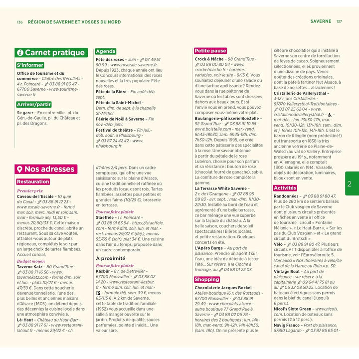 Guide Vert - Alsace, Massif des Vosges - Édition 2024 | Michelin guide de voyage Michelin 