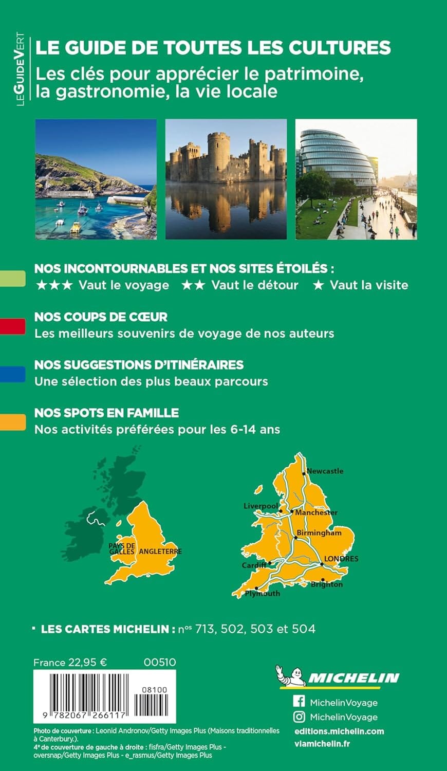 Guide Vert - Angleterre, Pays de Galles - Édition 2025 | Michelin guide de voyage Michelin 
