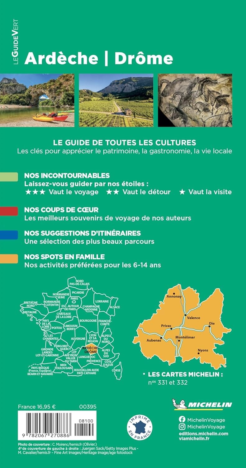 Guide Vert - Ardèche & Drôme 2026 | Michelin guide de voyage Michelin 