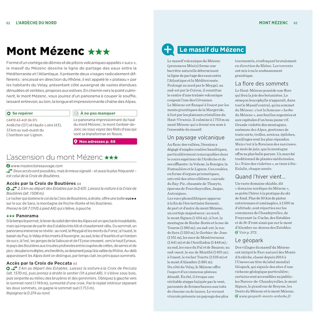 Guide Vert - Ardèche & Drôme - Édition 2024 | Michelin guide de voyage Michelin 