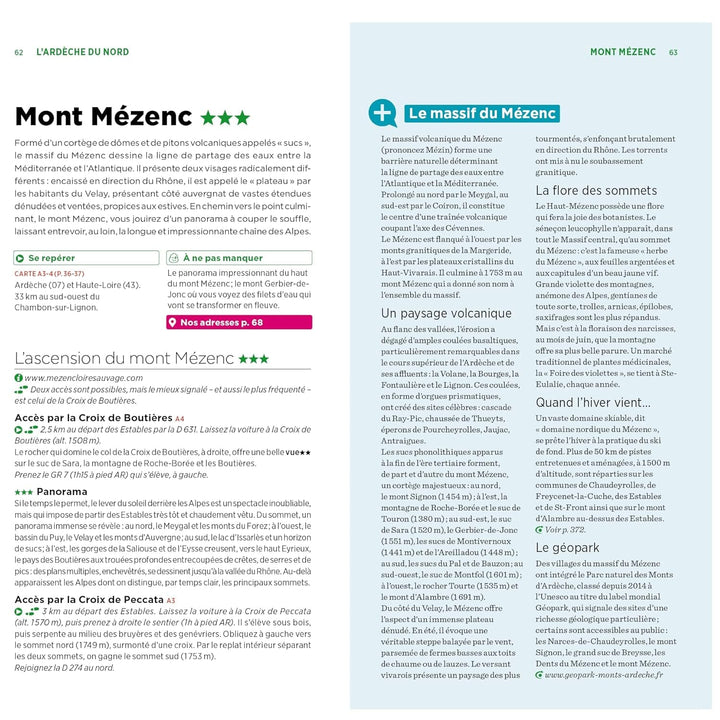 Guide Vert - Ardèche & Drôme - Édition 2024 | Michelin guide de voyage Michelin 