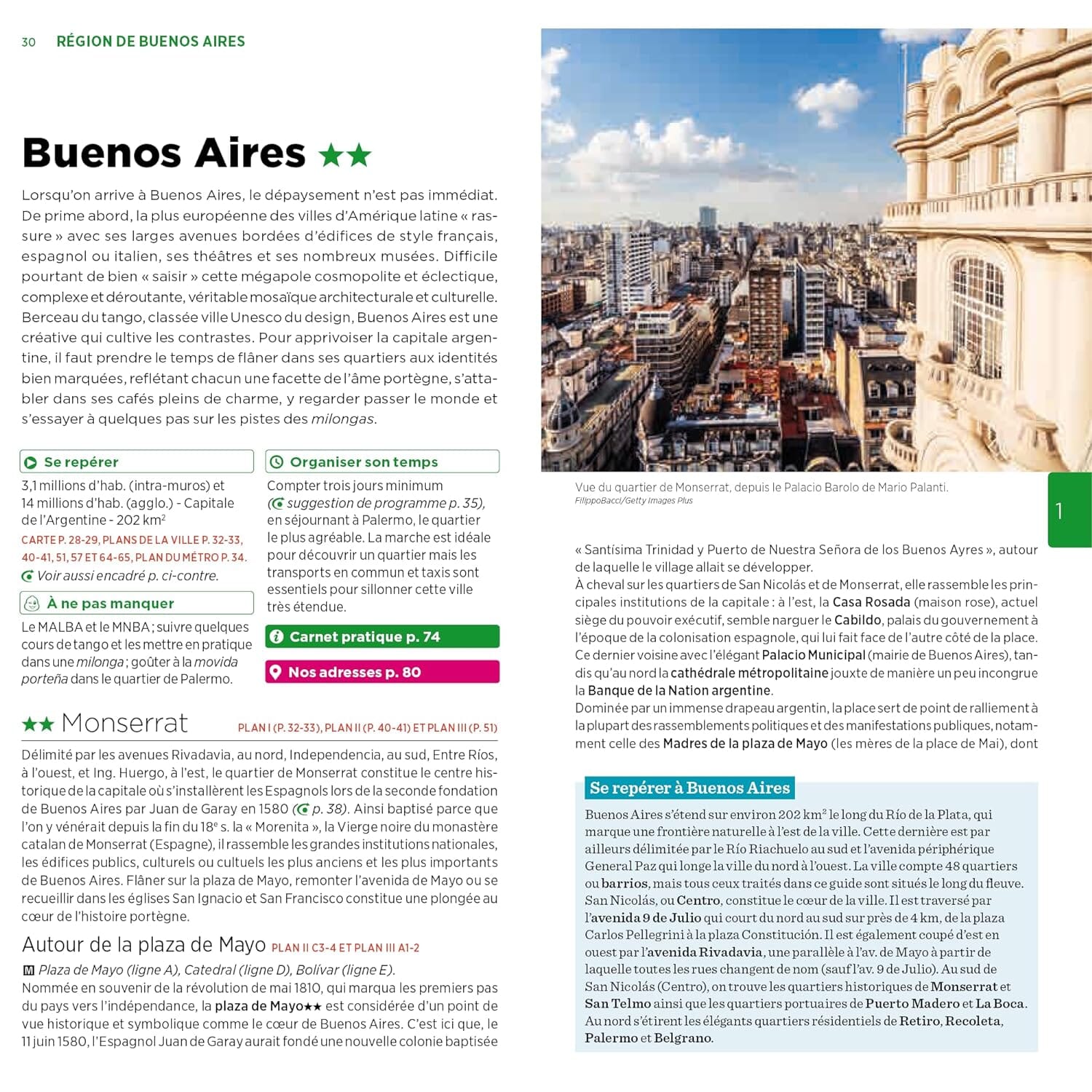 Guide Vert - Argentine - Édition 2024 | Michelin guide de voyage Michelin 