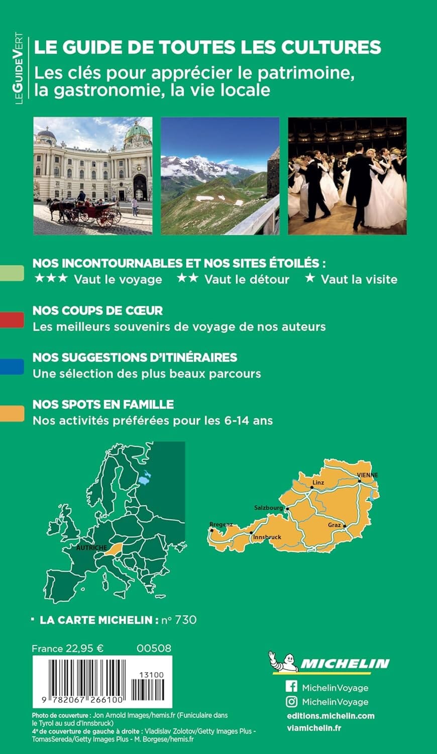 Guide Vert - Autriche - Édition 2025 | Michelin guide de voyage Michelin 