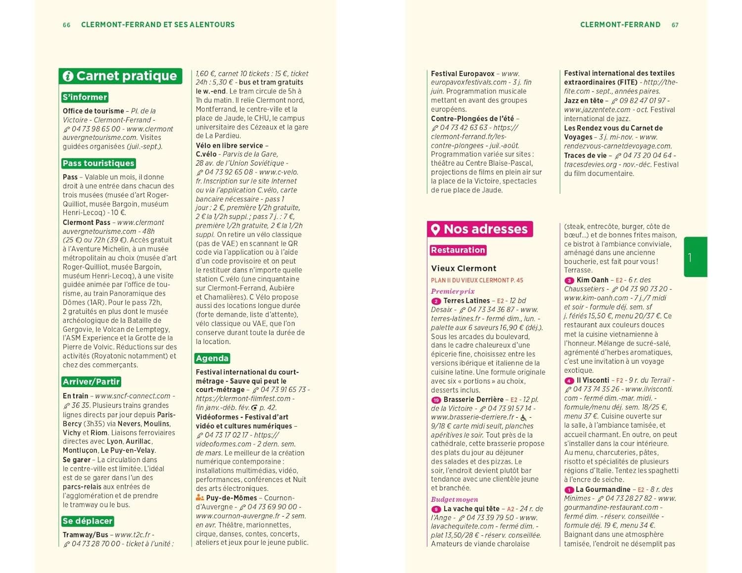 Guide Vert - Auvergne - Édition 2025 | Michelin guide de voyage Michelin 