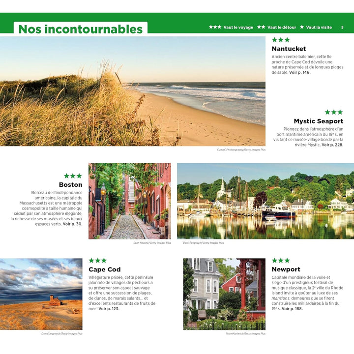 Guide Vert - Boston et la Nouvelle Angleterre - Édition 2024 | Michelin guide de voyage Michelin 