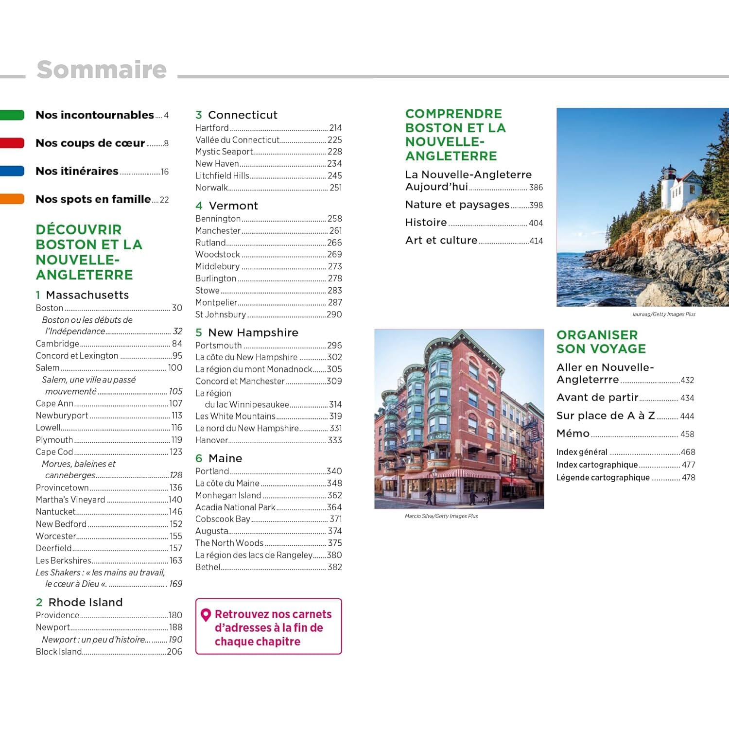 Guide Vert - Boston et la Nouvelle Angleterre - Édition 2024 | Michelin guide de voyage Michelin 