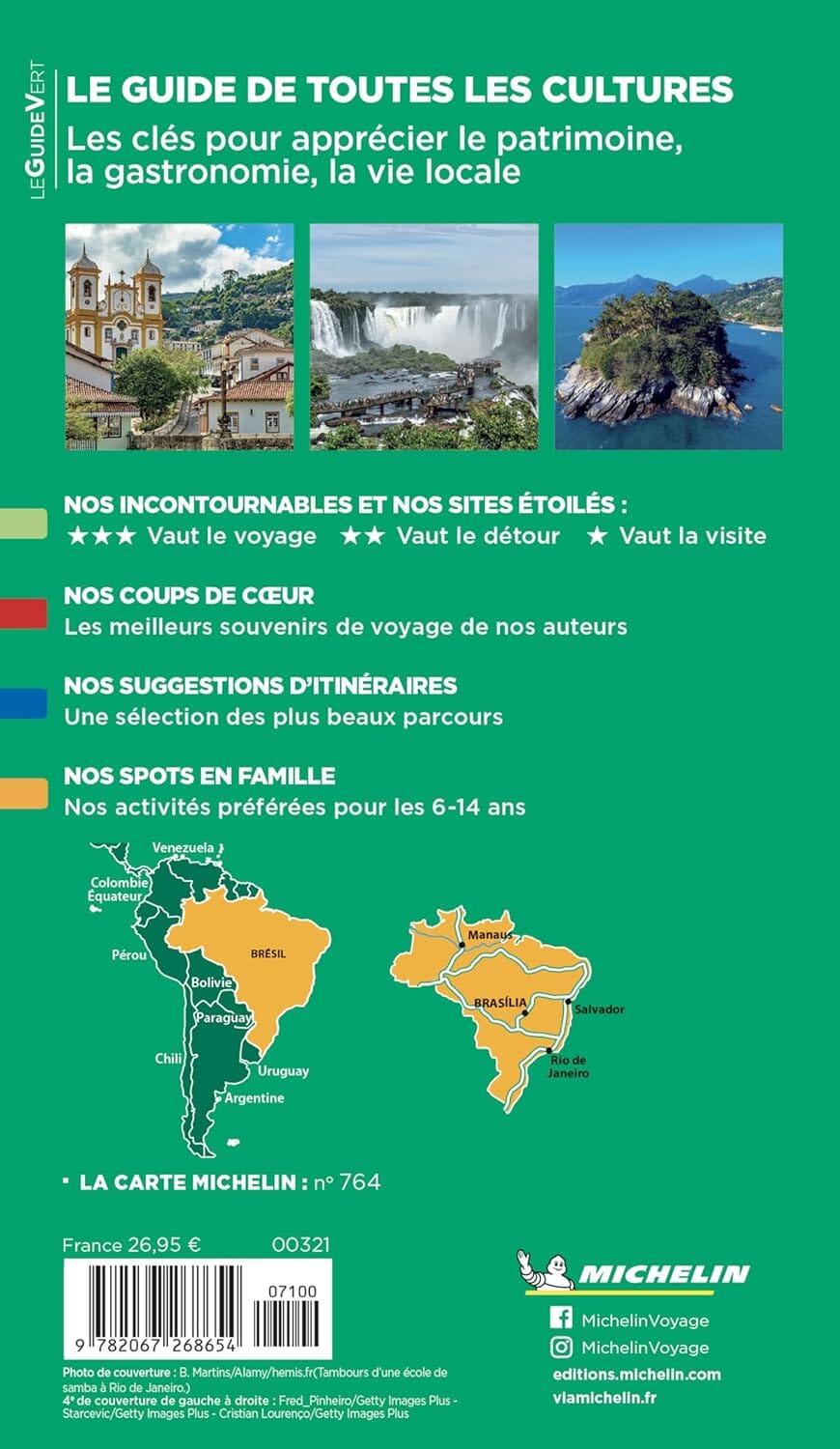 Guide Vert - Brésil - Édition 2025 | Michelin guide de voyage Michelin 