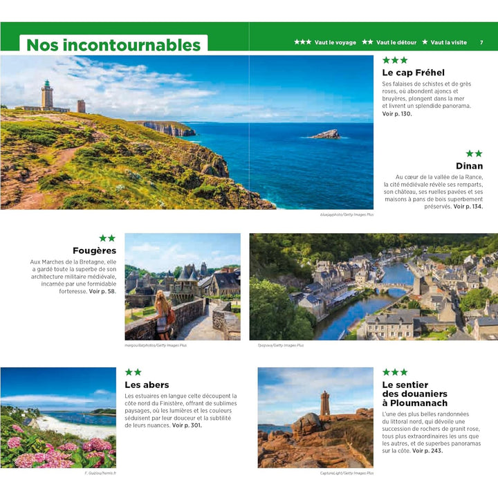 Guide Vert - Bretagne Nord, De Saint-Malo à la presqu'île de Crozon - Édition 2024 | Michelin guide de voyage Michelin 