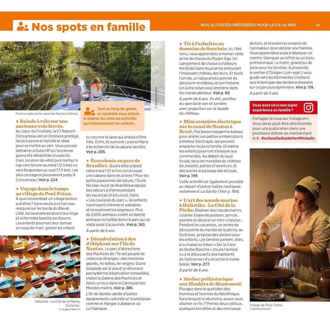 Guide Vert - Bretagne Sud : Morbihan, Finistère, Loire-Atlantique - Édition 2024 | Michelin guide de voyage Michelin 
