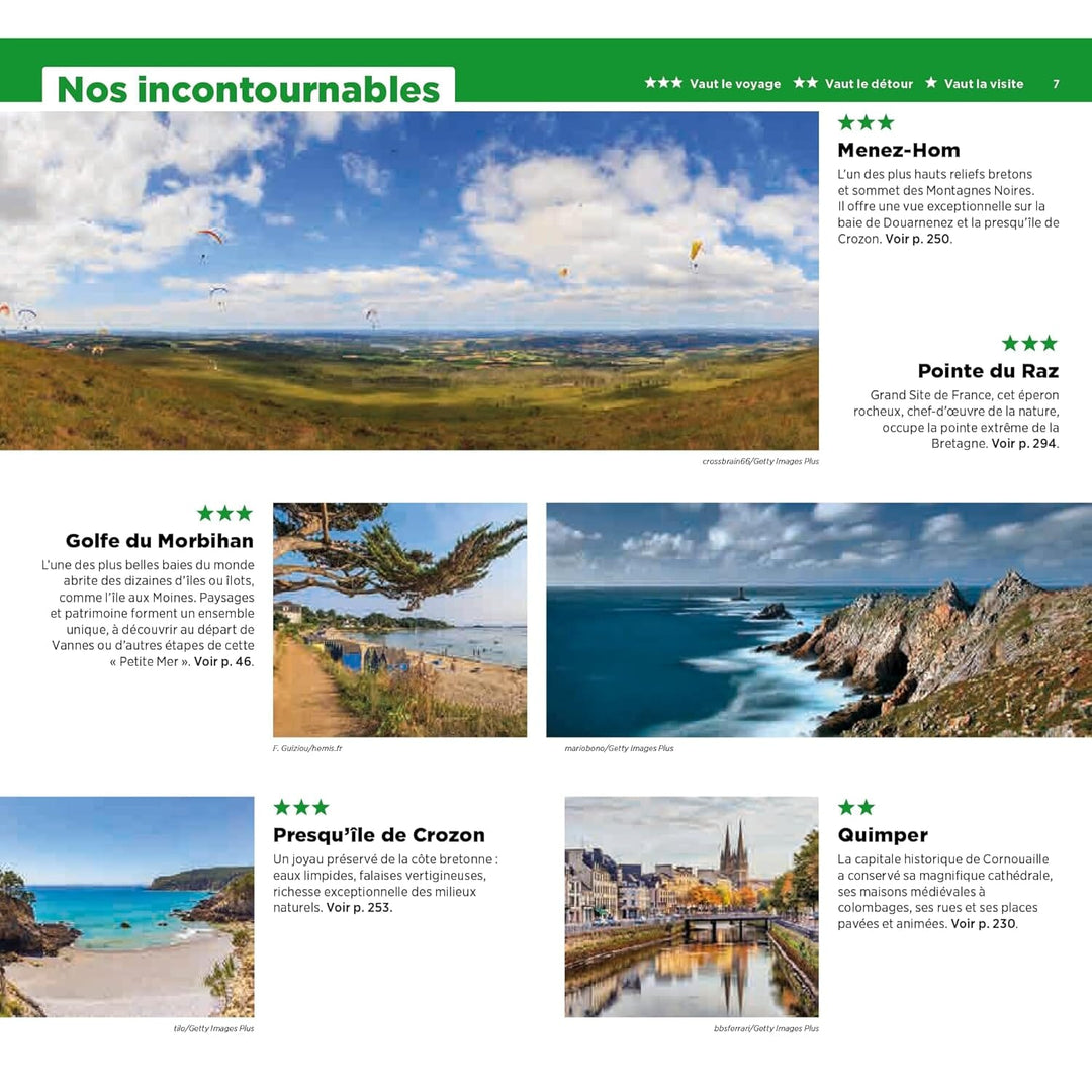 Guide Vert - Bretagne Sud : Morbihan, Finistère, Loire-Atlantique - Édition 2024 | Michelin guide de voyage Michelin 