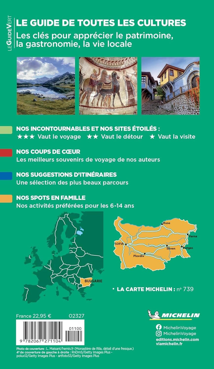 Guide Vert - Bulgarie 2026 | Michelin guide de voyage Michelin 