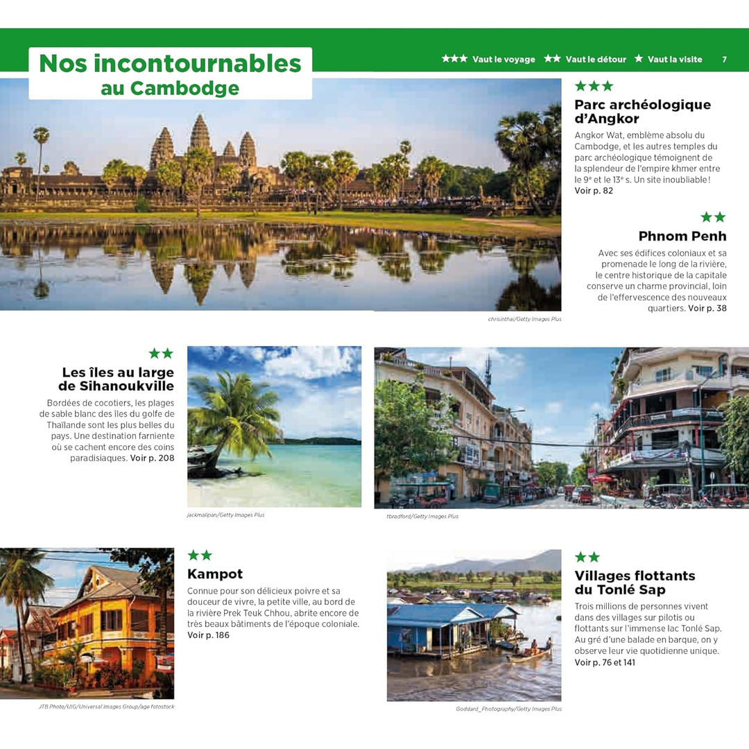 Guide Vert - Cambodge, Laos - Édition 2023 | Michelin guide de voyage Michelin 