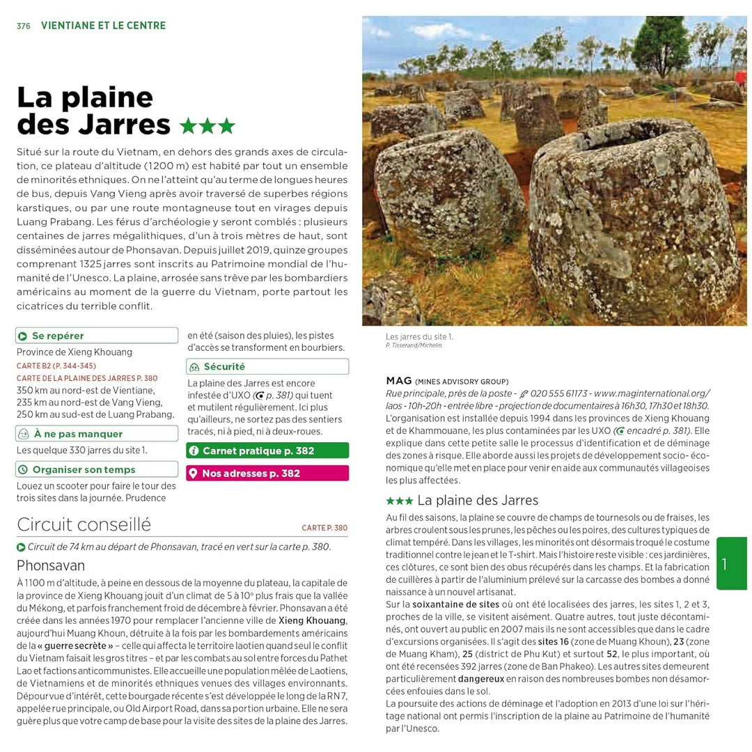 Guide Vert - Cambodge, Laos - Édition 2023 | Michelin guide de voyage Michelin 