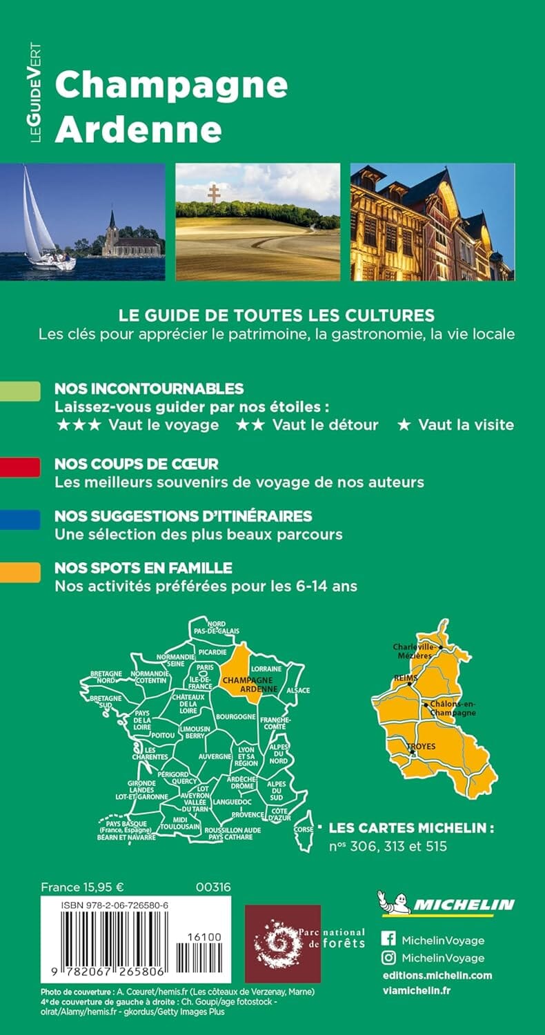 Guide Vert - Champagne-Ardenne - Édition 2025 | Michelin – Cartovia