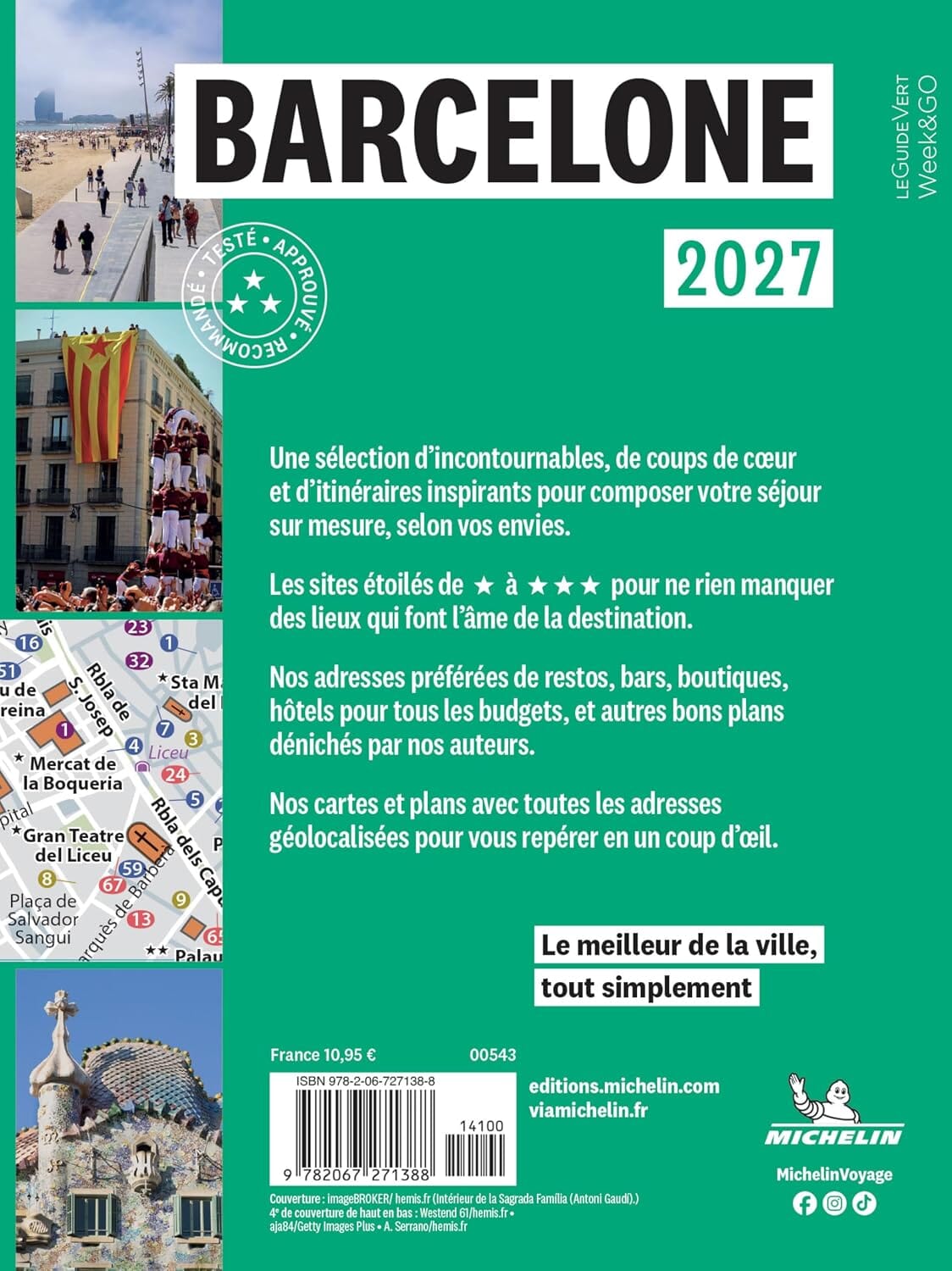 Guide Vert compact - Barcelone 2027 | Michelin guide de voyage Michelin