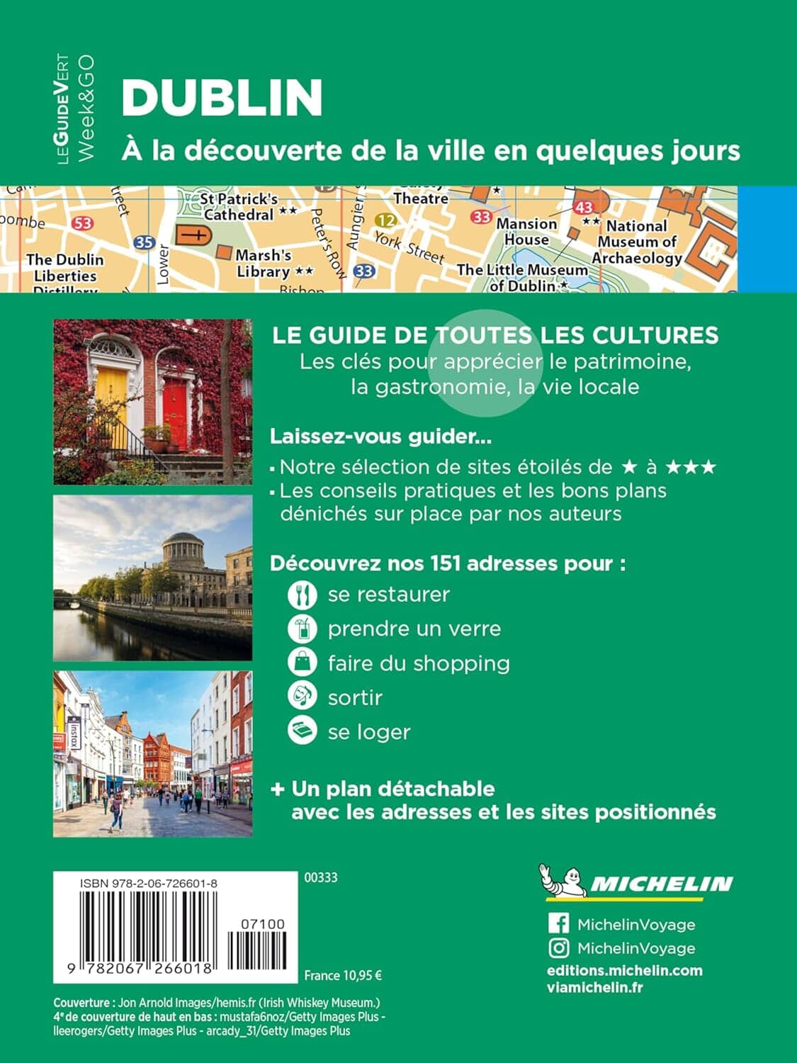Guide Vert compact - Dublin - Édition 2025 | Michelin guide de voyage Michelin 