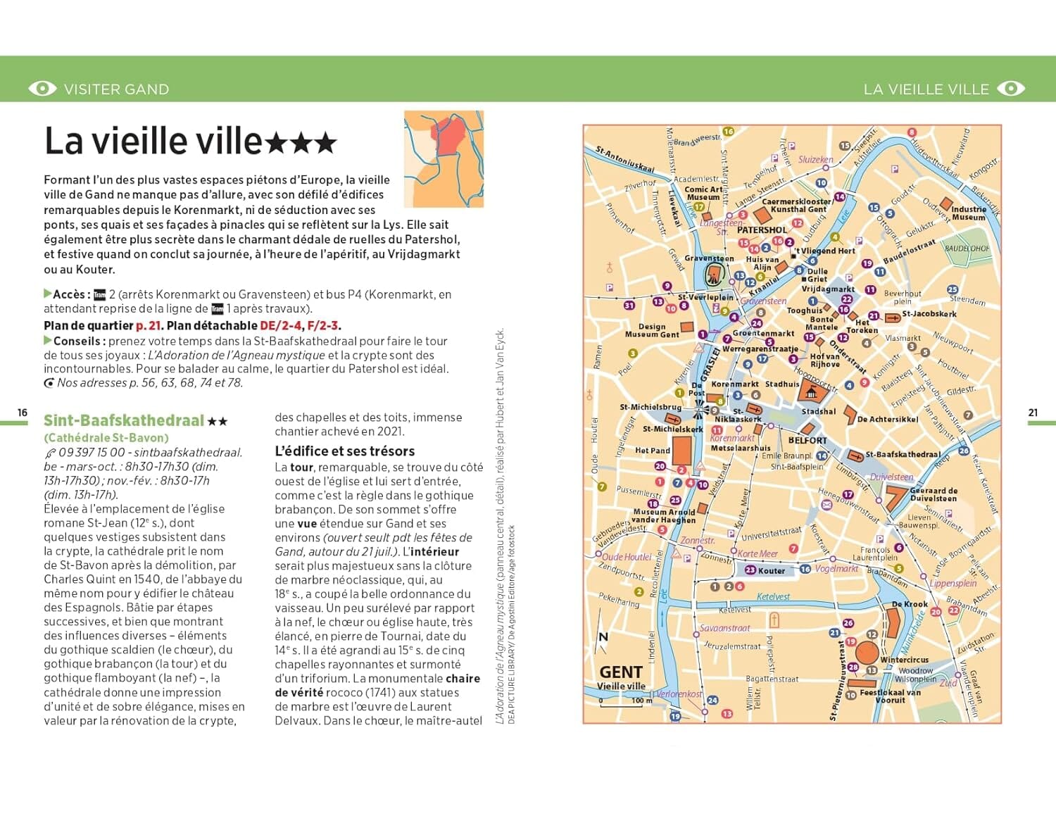 Guide Vert compact - Gand + plan - Édition 2025 | Michelin guide de voyage Michelin 