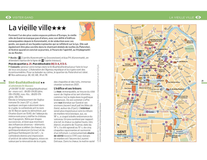 Guide Vert compact - Gand + plan - Édition 2025 | Michelin guide de voyage Michelin 