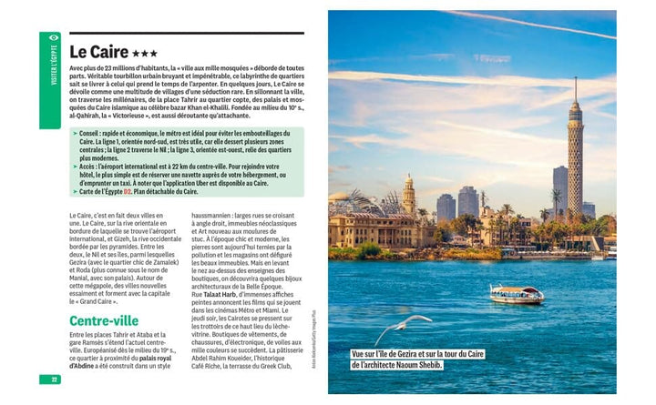 Guide Vert compact - Le Caire & Vallée du Nil (Egypte) + plan 2027 | Michelin guide de voyage Michelin