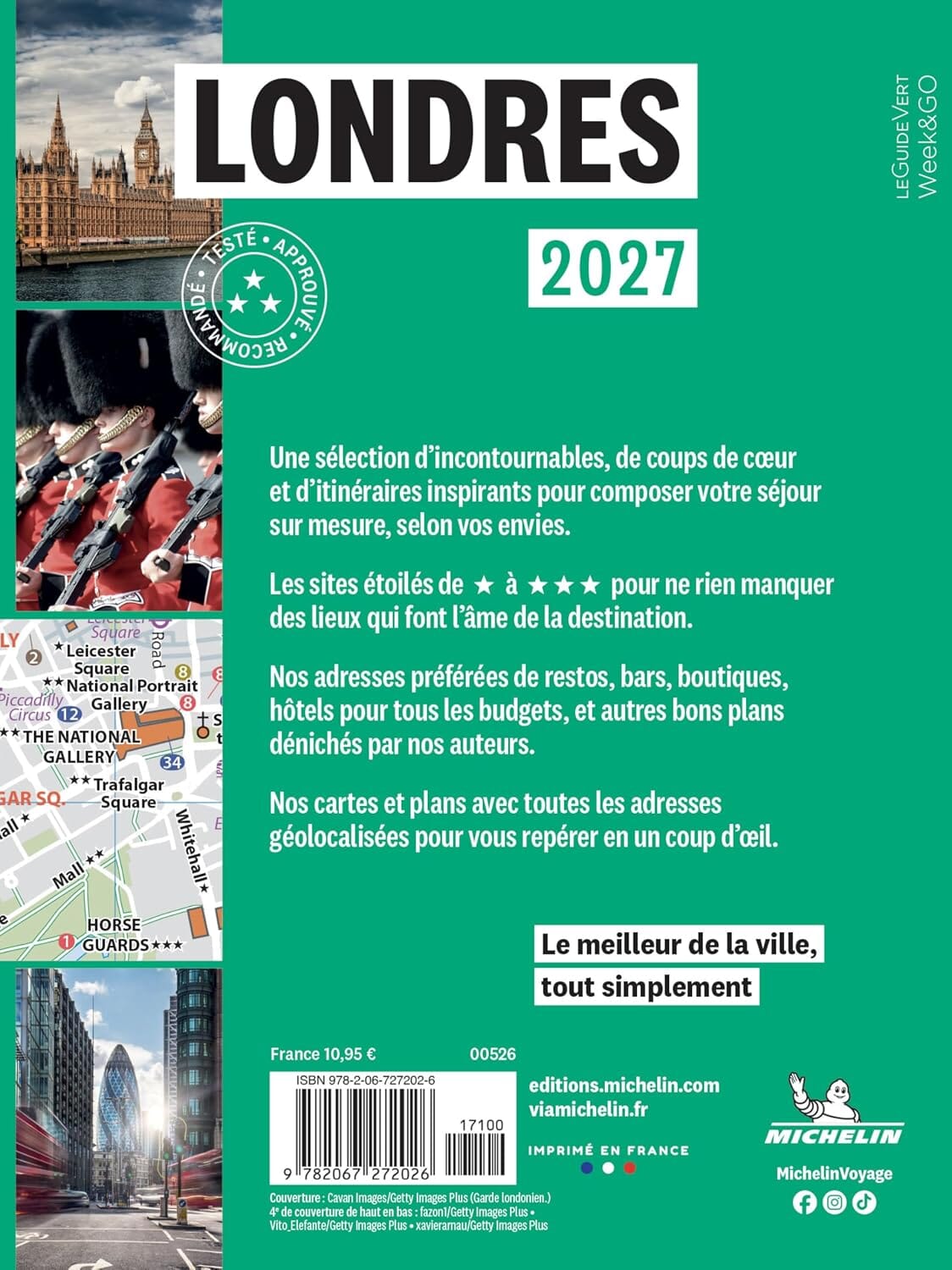 Guide Vert compact - Londres + plan 2027 | Michelin guide de voyage Michelin 