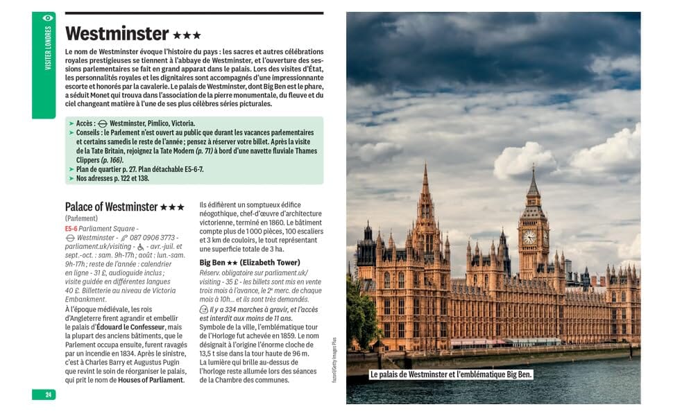 Guide Vert compact - Londres + plan 2027 | Michelin guide de voyage Michelin 