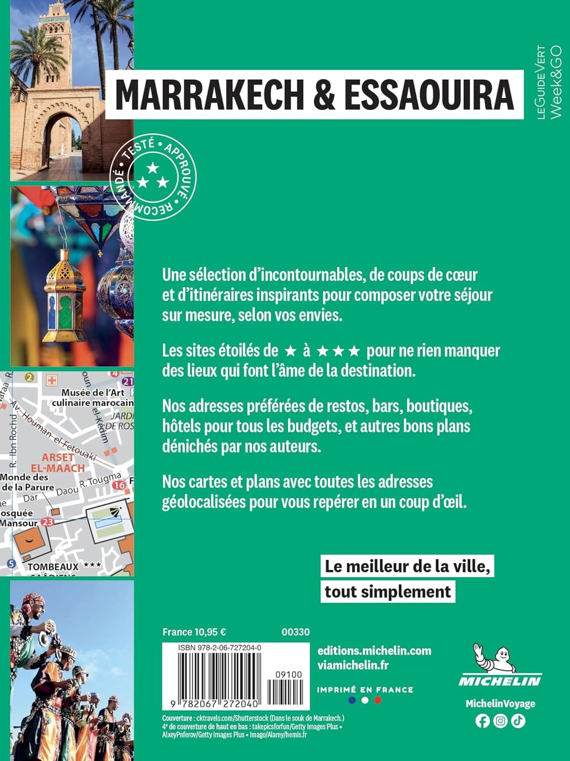Guide Vert compact - Marrakech et Essaouira + plan 2027 | Michelin guide de voyage Michelin 