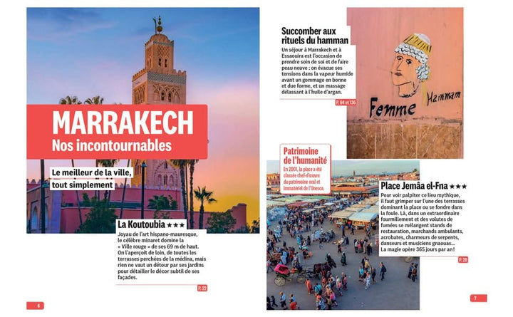 Guide Vert compact - Marrakech et Essaouira + plan 2027 | Michelin guide de voyage Michelin 