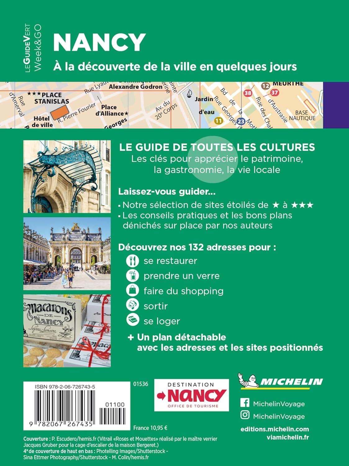 Guide Vert compact - Nancy | Michelin guide de voyage Michelin 