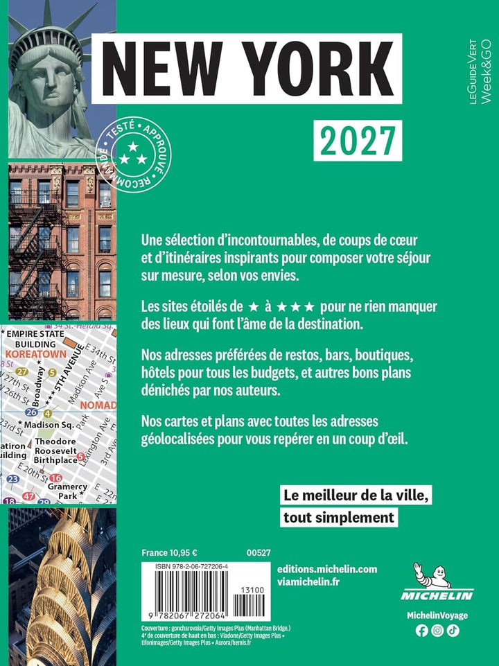 Guide Vert compact - New York + plan 2027 | Michelin guide de voyage Michelin 