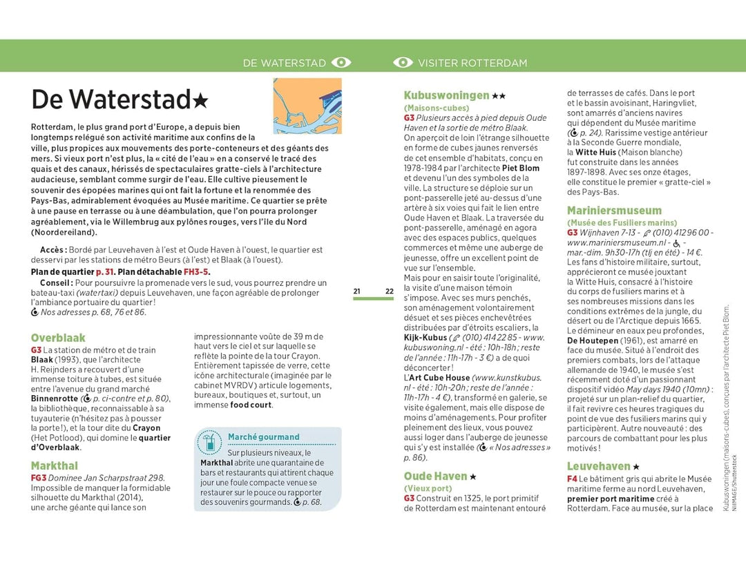 Guide Vert compact - Rotterdam, Delft, La Haye - Édition 2025 | Michelin guide de voyage Michelin 