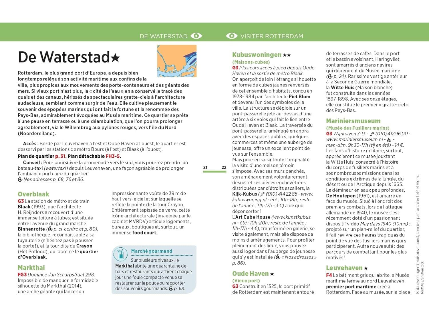 Guide Vert compact - Rotterdam, Delft, La Haye - Édition 2025 | Michelin guide de voyage Michelin 