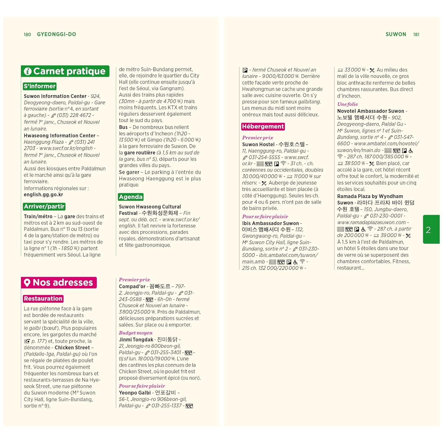 Guide Vert - Corée du Sud - Édition 2024 | Michelin guide de voyage Michelin 