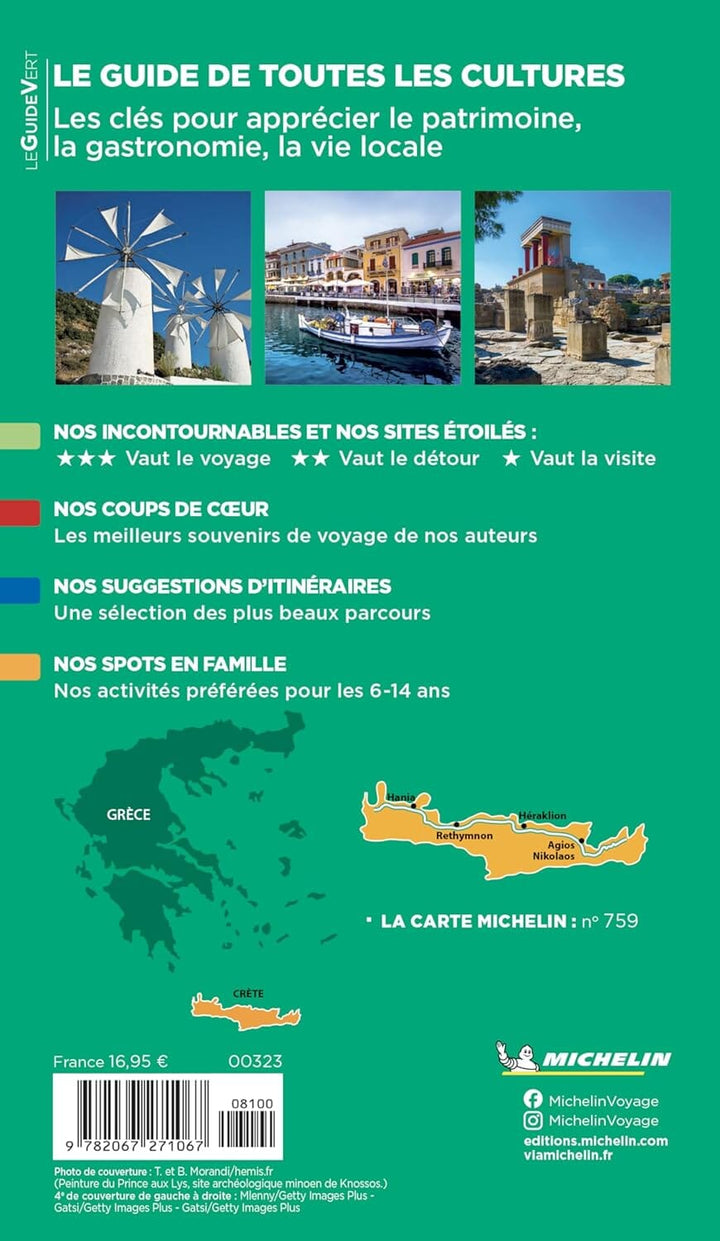 Guide Vert - Crète 2026 | Michelin guide de voyage Michelin