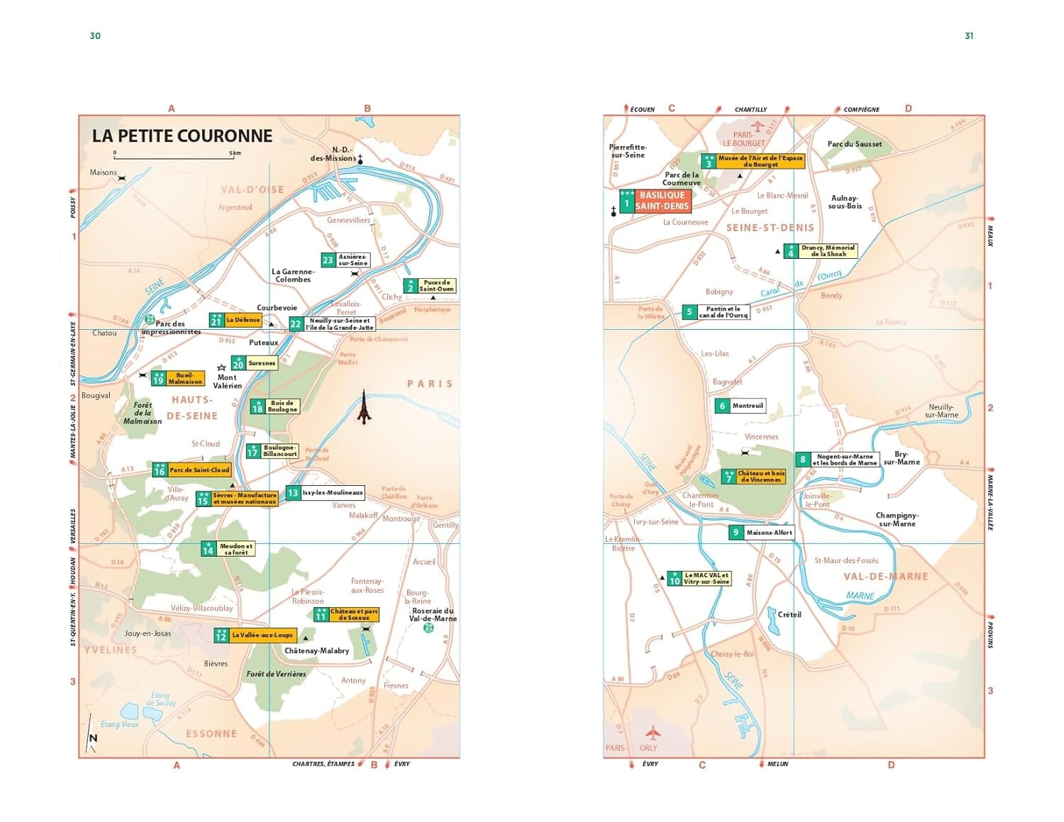 Guide Vert - Escapades autour de Paris: 90 balades pour une journée ou un week-end - Édition 2025 | Michelin guide de voyage Michelin 