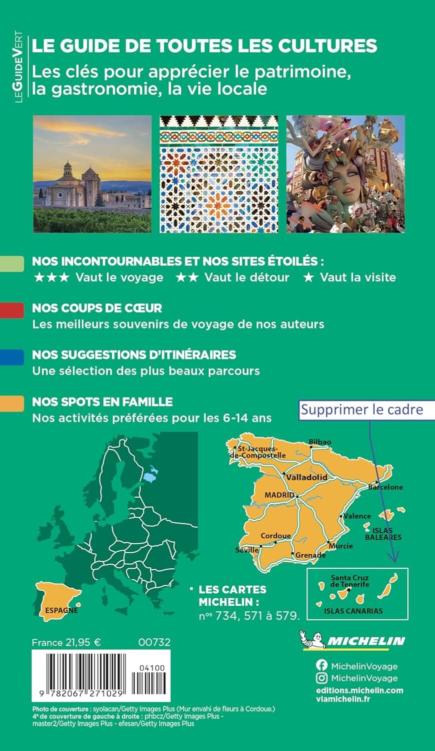 Guide Vert - Espagne 2026 | Michelin guide de voyage Michelin