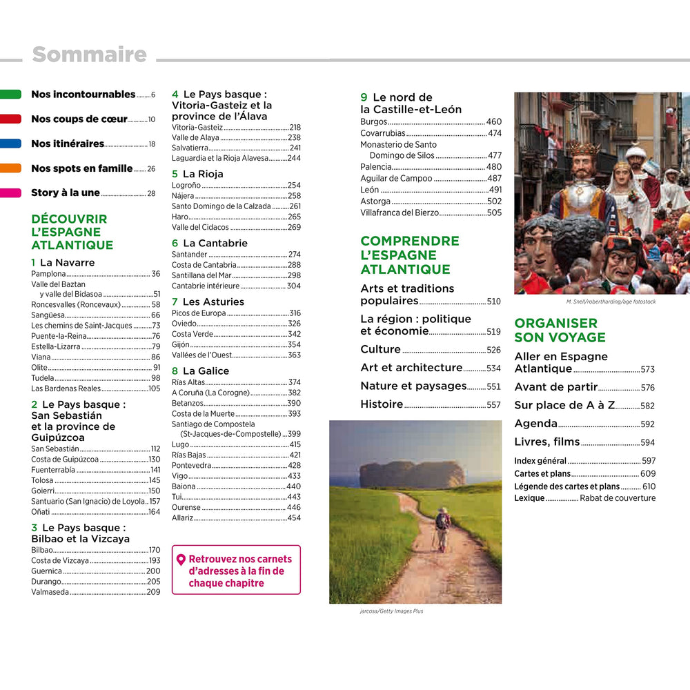 Guide Vert - Espagne Atlantique : Pays Basque, Navarre, Cantabrie, Asturies, Galice, La Rioja - Édition 2023 | Michelin guide de voyage Michelin 