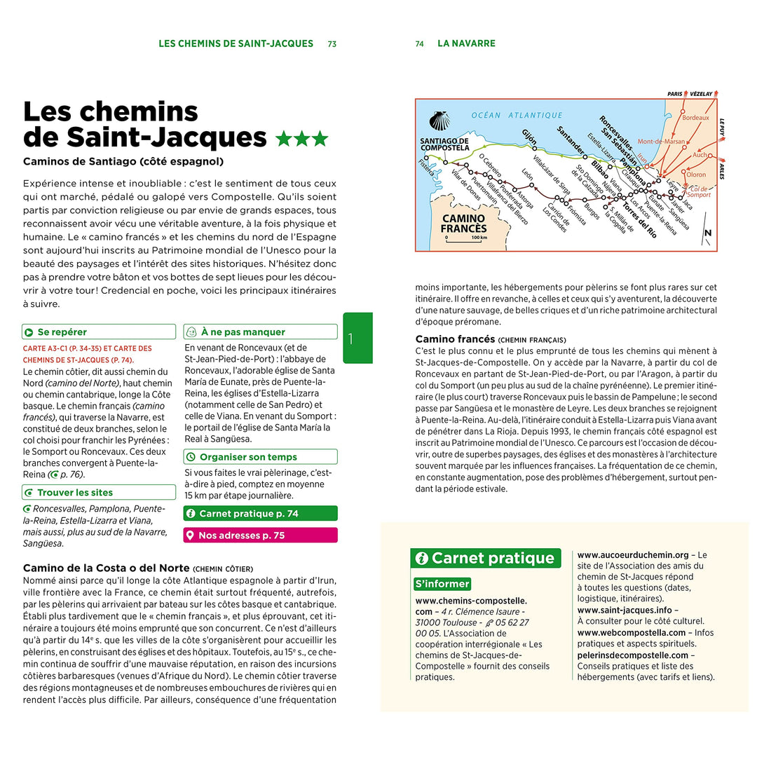 Guide Vert - Espagne Atlantique : Pays Basque, Navarre, Cantabrie, Asturies, Galice, La Rioja - Édition 2023 | Michelin guide de voyage Michelin 