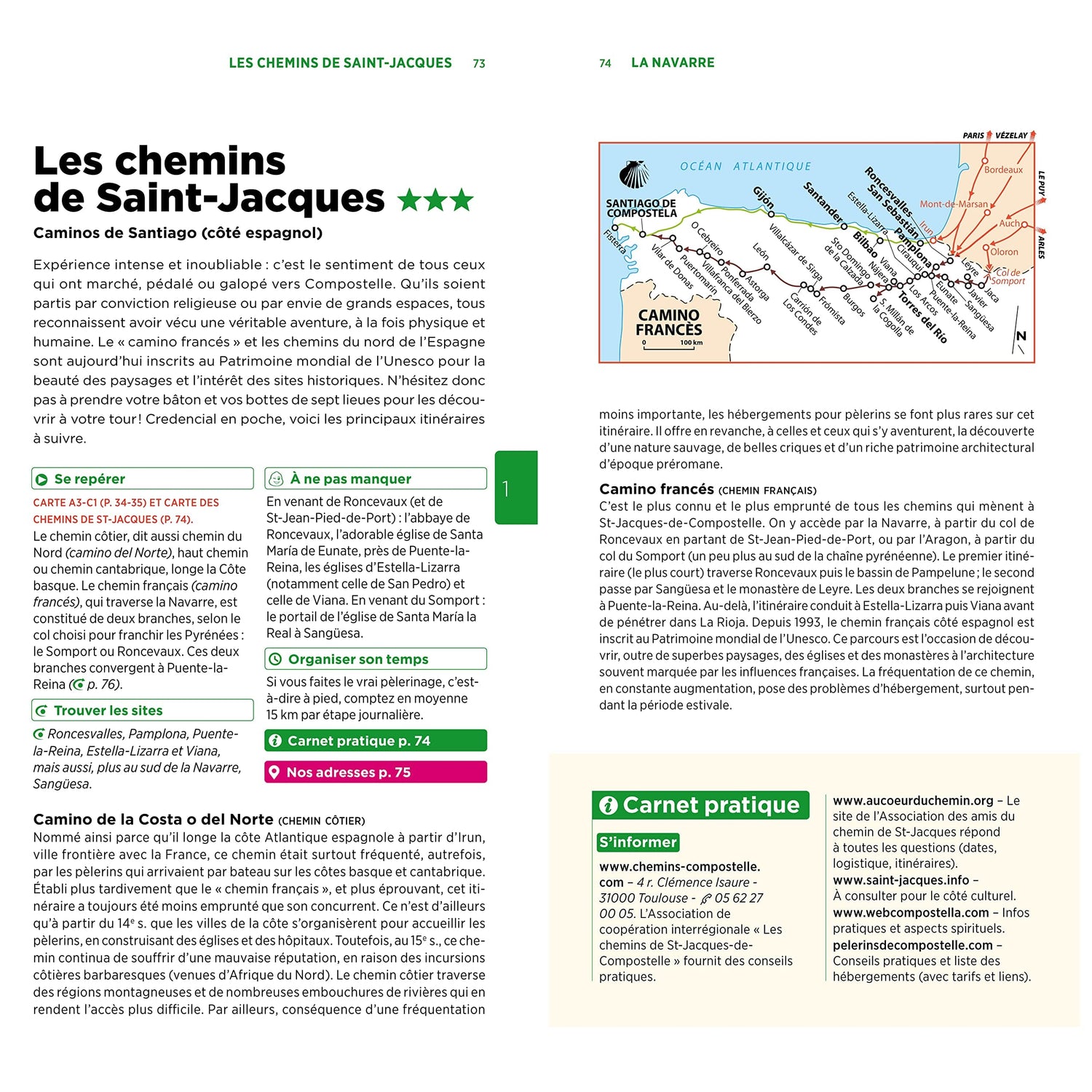 Guide Vert - Espagne Atlantique : Pays Basque, Navarre, Cantabrie, Asturies, Galice, La Rioja - Édition 2025 | Michelin guide de voyage Michelin