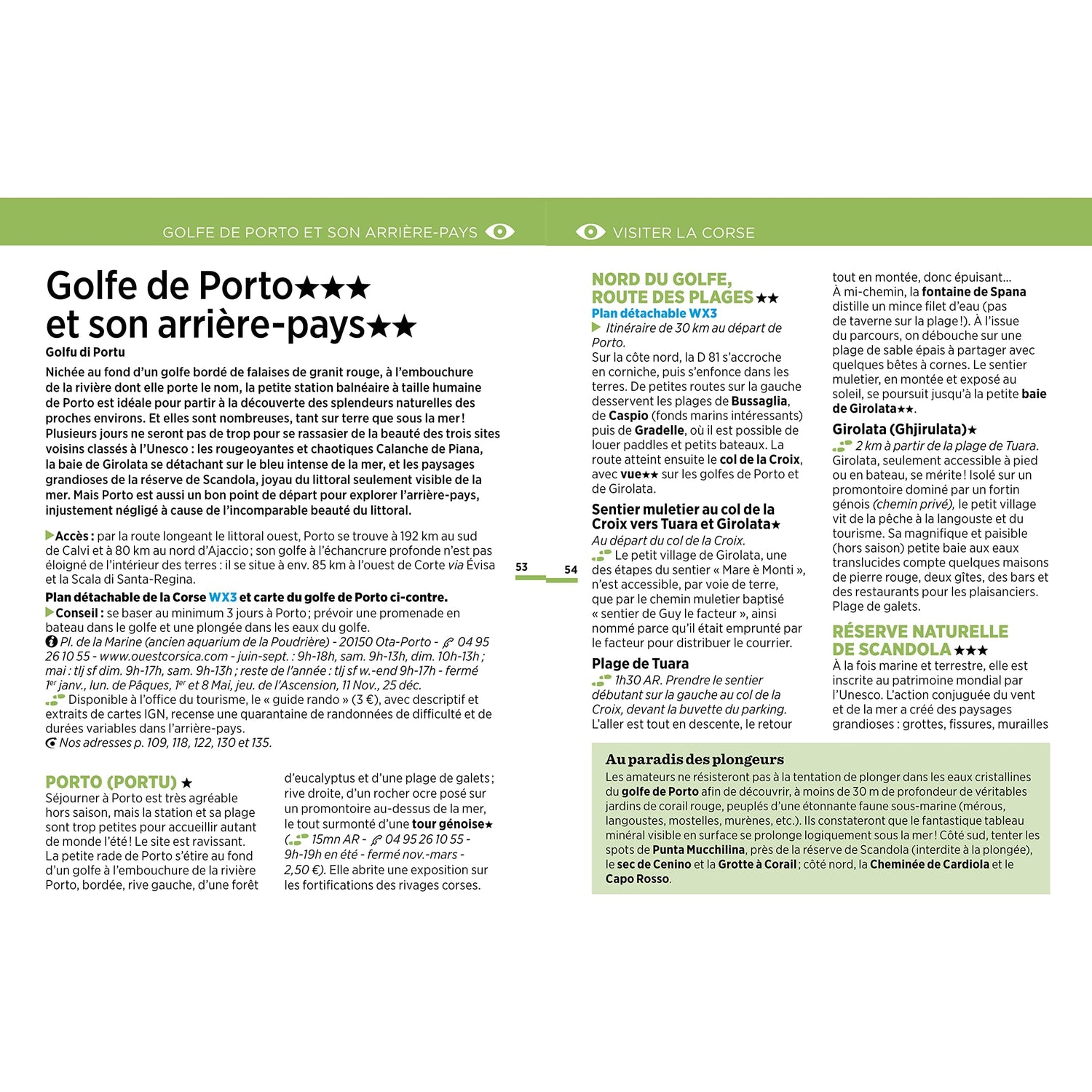 Guide Vert Expériences - Corse | Michelin guide de voyage Michelin