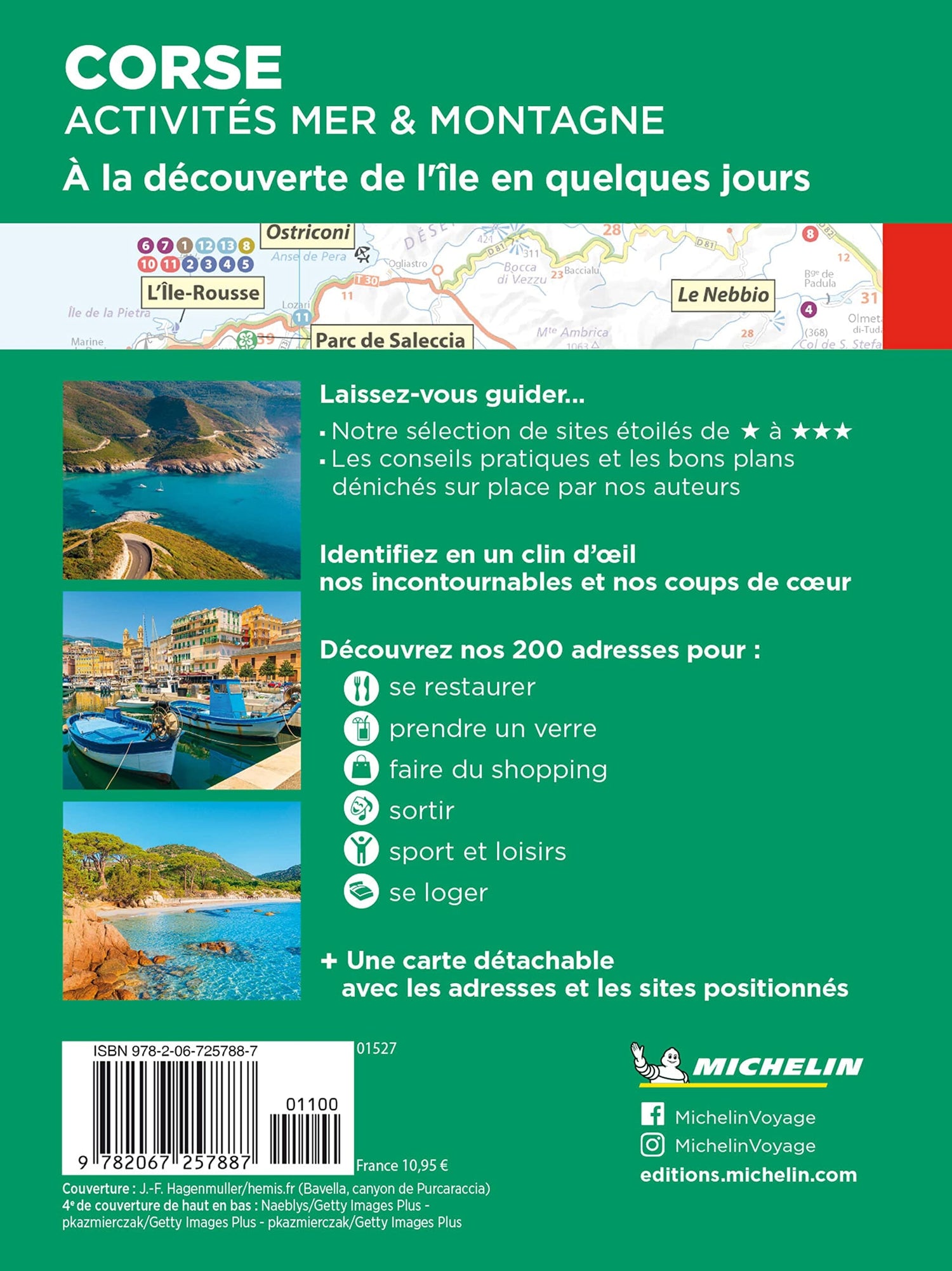 Guide Vert Expériences - Corse | Michelin guide de voyage Michelin