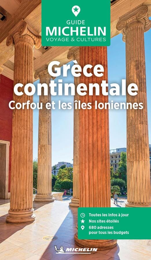 Guide Vert - Grèce continentale, Corfou et les îles Ioniennes - Édition 2025 | Michelin guide de voyage Michelin 