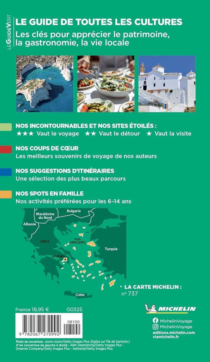 Guide Vert - Iles grecques & Athènes 2026 | Michelin guide de voyage Michelin