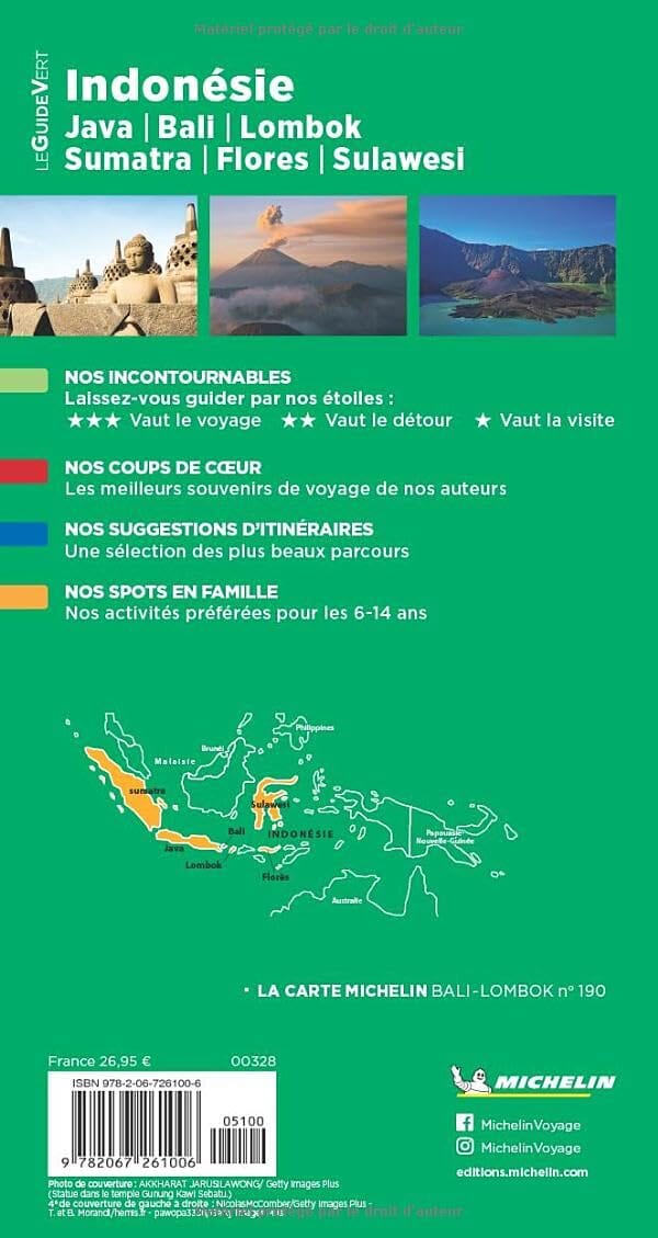 Guide Vert - Indonésie - Édition 2023 | Michelin guide de voyage Michelin 