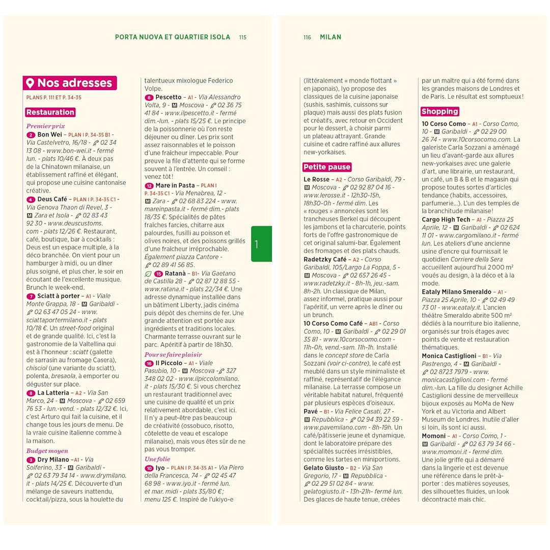 Guide Vert - Lacs italiens, Milan et la Lombardie - Édition 2024 | Michelin guide de voyage Michelin 