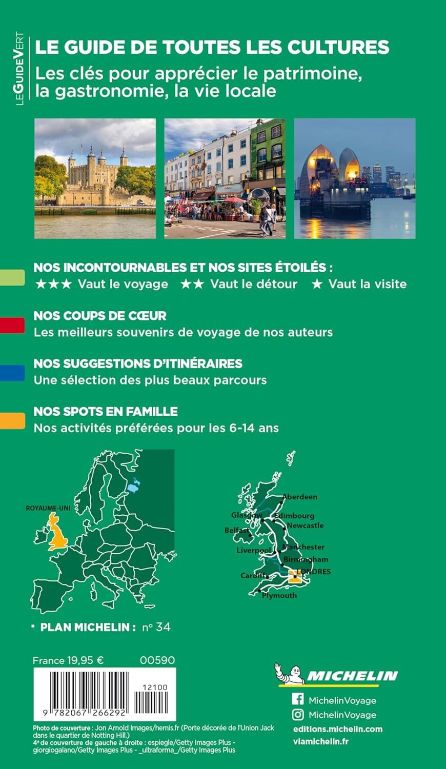 Guide Vert - Londres - Édition 2025 | Michelin guide de voyage Michelin 