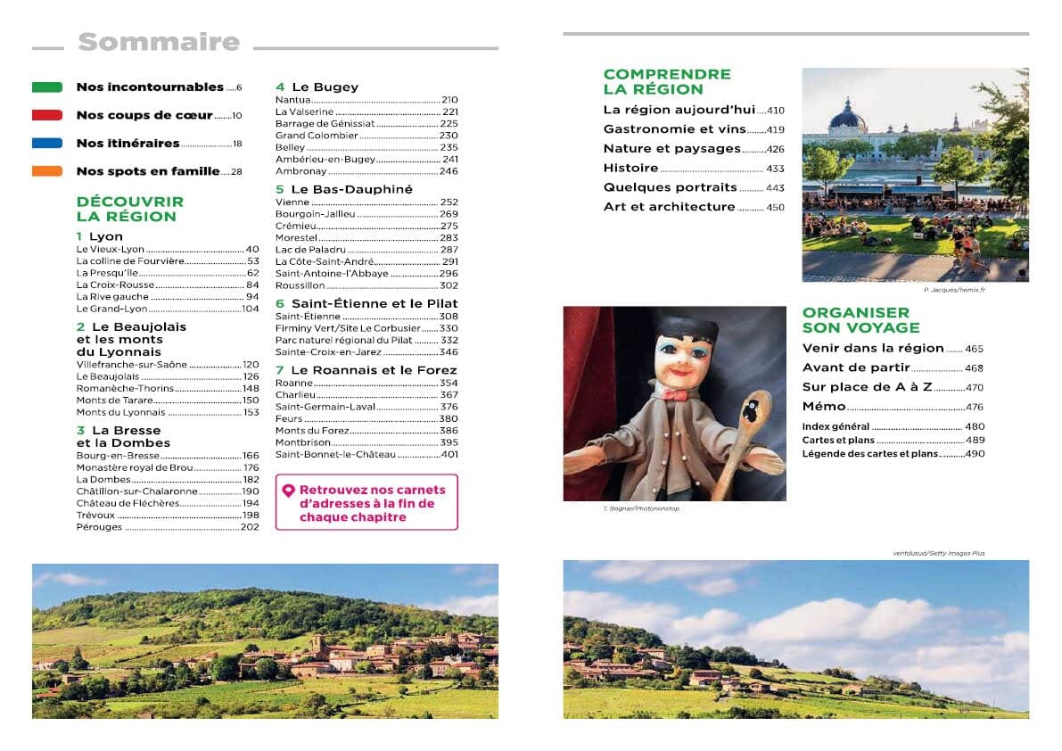 Guide Vert - Lyon et sa région : St-Etienne, Vienne, Beaujolais, Forez-Dombes, Bugey 2026 | Michelin guide de voyage Michelin