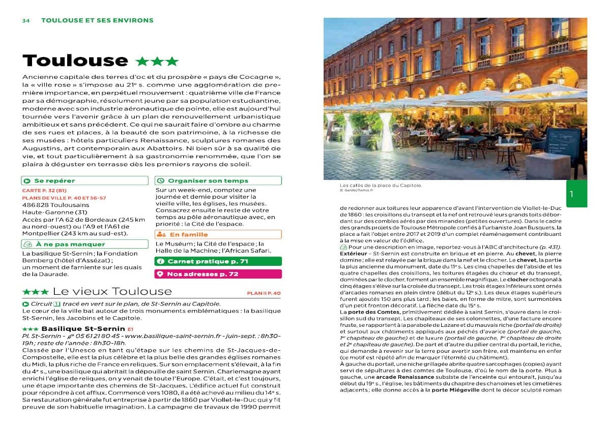 Guide Vert - Midi Toulousain, Pyrénées, Gers, Andorre - Édition 2024 | Michelin guide de voyage Michelin