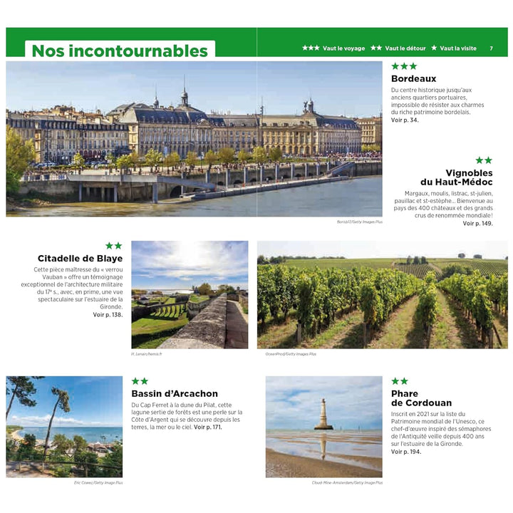 Guide Vert - Nouvelle-Aquitaine : Gironde, Landes, Lot-et-Garonne - Édition 2024 | Michelin guide de voyage Michelin 